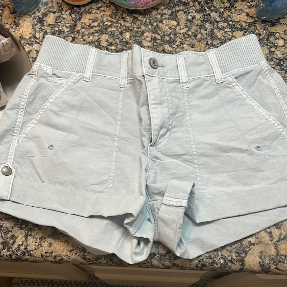 American Eagle Outfitters Blue High Waist Shorts